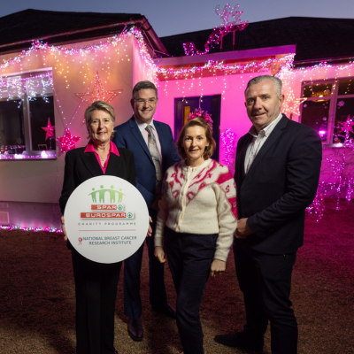 Spar and EuroSpar help turn one family home PINK for Christmas