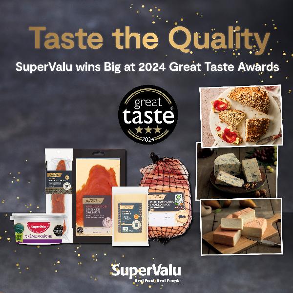 SuperValu and Centra dominate at the Great Taste Awards claiming the most wins among Irish Retailers with 116 award wins 