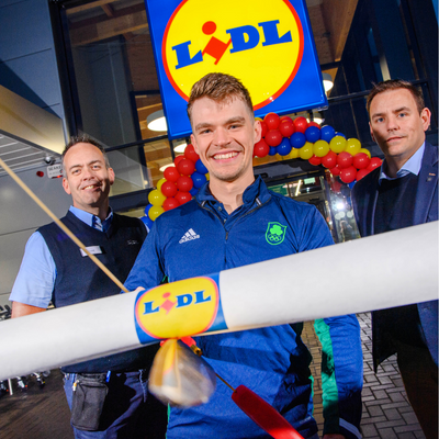 OLYMPIC GOLD MEDALIST FINTAN MCCARTHY OFFICIALLY OPENED LIDL’S NEWEST STORE IN MALLOW