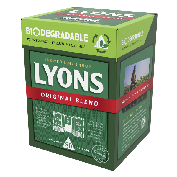 Shoppers call for sustainabili-tea and Lyons Tea answers with new plant based and biodegradable retail tea range 