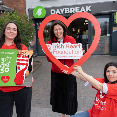 Daybreak Commits to ’30 for 30’ in September in Aid of the Irish Heart Foundation