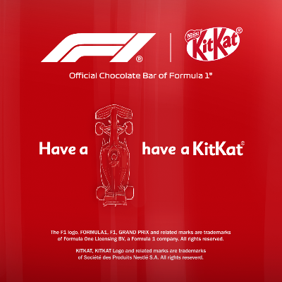 KitKat® becomes the Official Chocolate Bar of Formula 1®