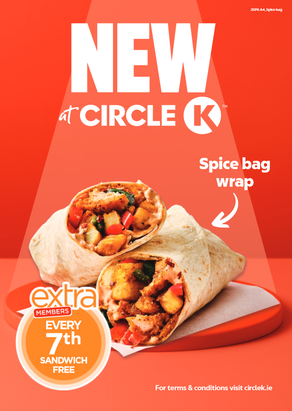 Circle K Launches Ireland’s First Ever Freshly Prepared Spice Bag Wrap